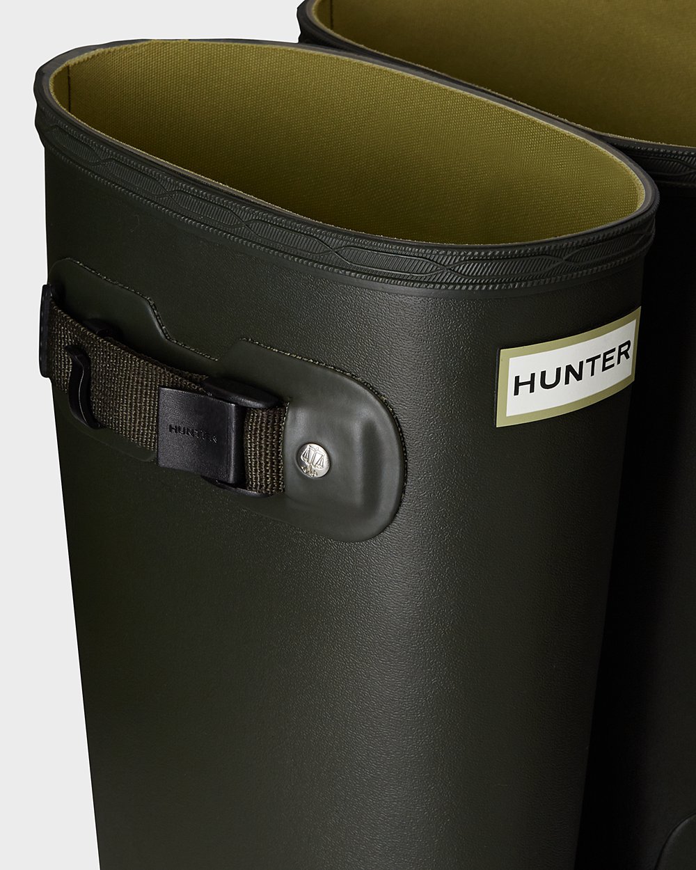 Botas de Lluvia Anchas Hunter Mujer - Huntress Leg - Verde Oscuro Oliva - VIHGBZA-24